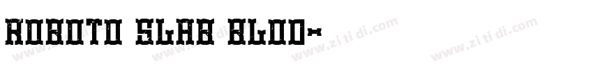 Roboto Slab Blod字体转换
